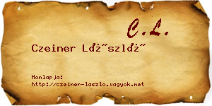 Czeiner László névjegykártya