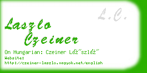 laszlo czeiner business card